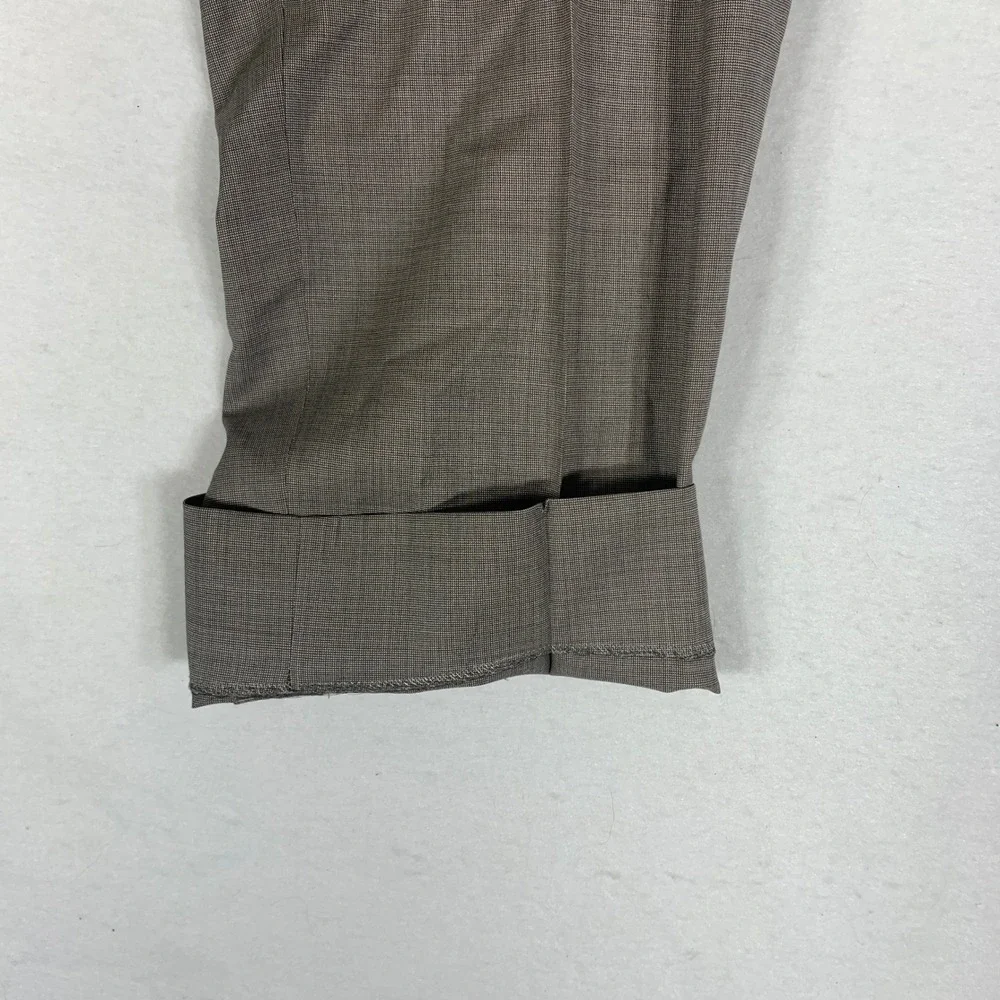 Canali 1934 Pants Mens 34 Gray Wool Classic Fit Dress Trousers Made Italy
